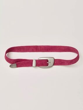 NWT $38 Free People Dover Suede Belt Medium Pink L/XL
